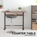 カウンターテーブル カウンターデスク 机 棚 収納 120×45cm ナチュラル モダン カフェ風 ブラック 黒 スチール脚 (テーブル以外別売) 【納期B】【lic-akg-036】