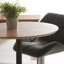 カウンターテーブル デスク 机 70×70cm 円形 丸型 天板 ナチュラル モダン カントリー カフェ ブラック 黒 スチール脚 (テーブル以外別売) 【納期B】【lic-akg-037】