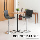 カウンターテーブル デスク 机 70×70cm 円形 丸型 天板 ナチュラル モダン カントリー カフェ ブラック 黒 スチール脚 (テーブル以外別売) 【納期B】【lic-akg-037】