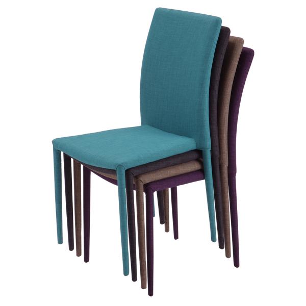 ダイニングチェア 4脚セット 同色 椅子 スタッキングチェアー 重ねられる 収納 コンパクト グリーン 緑 グレー パープル 紫 ブラック 黒 (チェア以外別売) 【納期B】【lic-akg-039】