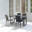 ダイニングチェア 4脚セット 同色 椅子 スタッキングチェアー 重ねられる 収納 コンパクト グリーン 緑 グレー パープル 紫 ブラック 黒 (チェア以外別売) 【納期B】【lic-akg-039】