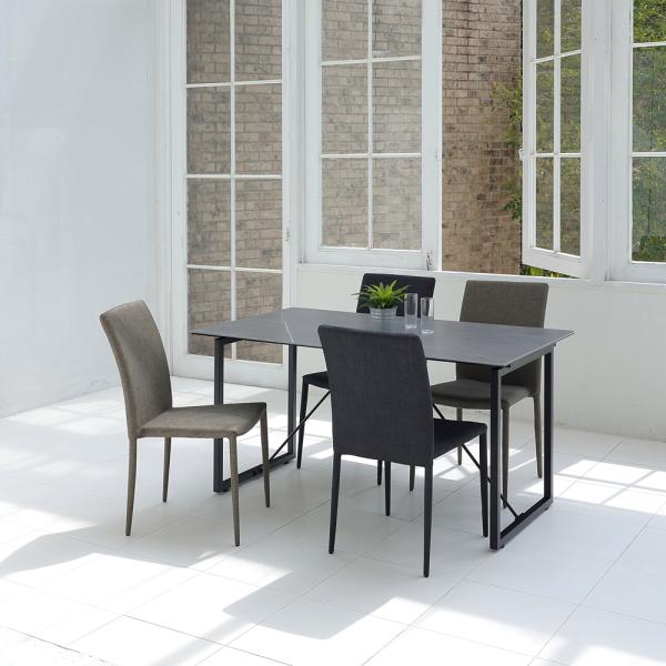 ダイニングチェア 4脚セット 同色 椅子 スタッキングチェアー 重ねられる 収納 コンパクト グリーン 緑 グレー パープル 紫 ブラック 黒 (チェア以外別売) 【納期B】【lic-akg-039】