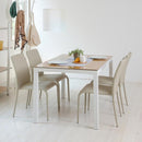 ダイニングチェア 4脚セット 同色 椅子 スタッキングチェアー 重ねられる 収納 ダークブラウン 茶色 ホワイト 白 ベージュ ブラック 黒 (チェア以外別売) 【納期B】【lic-akg-041】