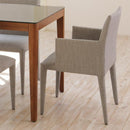 ダイニングチェア 椅子 肘付き ひじ掛けあり イス チェアー シンプル 北欧 おしゃれ モダン ファブリック 布地 完成品 合わせやすい ナチュラル モダン 【納期B】【lic-akg-046】