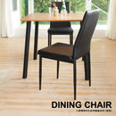 ダイニングチェア 2脚セット 同色 椅子 おしゃれ 北欧 シンプル 白 ホワイト 黒 ブラック 完成品 合成皮革 PVC フェイクレザー モダン スチール脚 【納期B】【lic-akg-048】