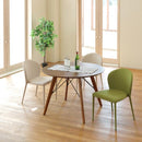 ダイニングチェア 4脚セット 同色 椅子 シンプル スタッキング可能 重ねられる 省スペース 収納 ファブリック 布地 布張り スチール脚 (チェアー以外別売) 【納期B】【lic-akg-049】