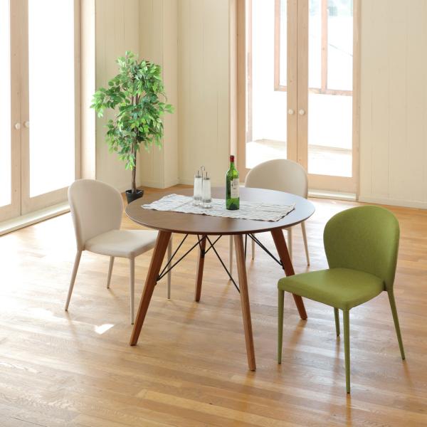 ダイニングチェア 4脚セット 同色 椅子 シンプル スタッキング可能 重ねられる 省スペース 収納 ファブリック 布地 布張り スチール脚 (チェアー以外別売) 【納期B】【lic-akg-049】