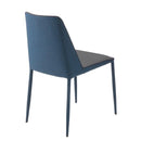 ダイニングチェア 2脚セット 同色 椅子 おしゃれ 北欧 シンプル ブルー 青 グレー バイカラー 完成品 ファブリック 布地 布張り 布貼り モダン アート デザイン 【納期B】【lic-akg-050】