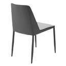 ダイニングチェア 2脚セット 同色 椅子 おしゃれ 北欧 シンプル ブルー 青 グレー バイカラー 完成品 ファブリック 布地 布張り 布貼り モダン アート デザイン 【納期B】【lic-akg-050】