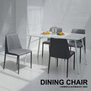 ダイニングチェア 2脚セット 同色 椅子 おしゃれ 北欧 シンプル ブルー 青 グレー バイカラー 完成品 ファブリック 布地 布張り 布貼り モダン アート デザイン 【納期B】【lic-akg-050】