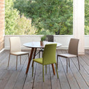 スタッキングチェア 4脚セット 同色 椅子 ダイニングチェア ベージュ グリーン 緑 グレー 重ねられる コンパクト シンプル おしゃれ 肘なし モダン 【納期B】【lic-akg-053】