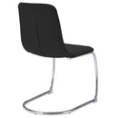 ダイニングチェア 単品 おしゃれ デザイン モダン スタイリッシュ アート 脚 曲線 芸術的 インテリア 椅子 イス ブルー 水色 ピンク グレー ブラック 黒 【納期B】【lic-akg-055】