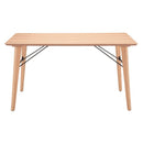 ダイニングテーブル 135×80cm テーブル 単品 シンプル ナチュラル 北欧 おしゃれ モダン カントリー カフェ風 長方形 木製 木目 スチール脚 (テーブル以外別売) 【納期B】【lic-akg-058】