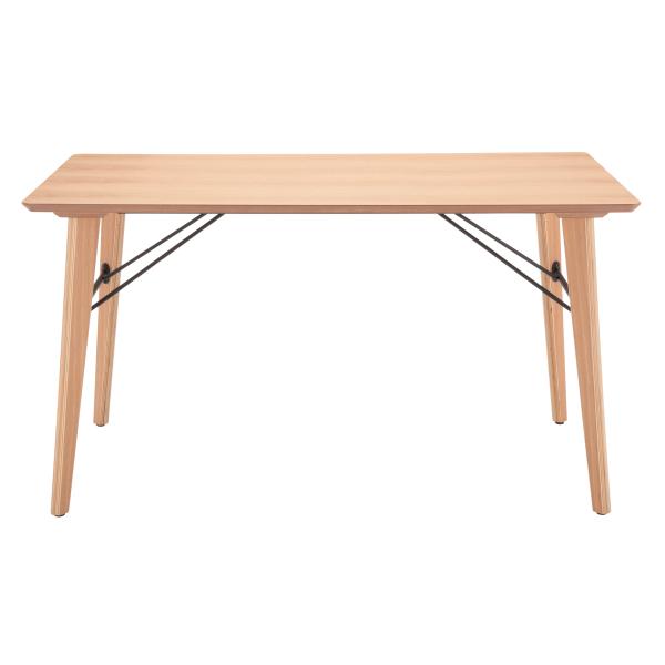 ダイニングテーブル 135×80cm テーブル 単品 シンプル ナチュラル 北欧 おしゃれ モダン カントリー カフェ風 長方形 木製 木目 スチール脚 (テーブル以外別売) 【納期B】【lic-akg-058】