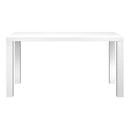 ダイニングテーブル 140×80cm 白 ホワイト シンプル 北欧 おしゃれ モダン モノトーン 4人用 サイズ 長方形 (テーブル以外別売) 【納期B】【lic-akg-059】