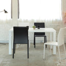 ダイニングテーブル 140×80cm 白 ホワイト シンプル 北欧 おしゃれ モダン モノトーン 4人用 サイズ 長方形 (テーブル以外別売) 【納期B】【lic-akg-059】