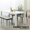 ダイニングテーブル 140×80cm 白 ホワイト シンプル 北欧 おしゃれ モダン モノトーン 4人用 サイズ 長方形 (テーブル以外別売) 【納期B】【lic-akg-059】