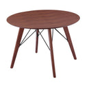 ダイニングテーブル 単品 約100×100cm 直径 円形 丸型 ラウンドテーブル 木目 4人用 四人掛け 北欧 ナチュラル カントリー風 Cafe カフェ 【納期B】【lic-akg-060】