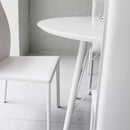 ダイニングテーブル 単品 約100×100cm 白 ホワイト 直径 円形 丸 ラウンドテーブル 4人用 北欧 スタイリッシュ モダン (テーブル以外別売) 【納期B】【lic-akg-061】