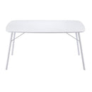 ダイニングテーブル 単品 140×80cm 白 ホワイト 長方形 4人 四人掛け 北欧 スタイリッシュ モダンおしゃれ クラシック (テーブル以外別売) 【納期B】【lic-akg-062】