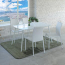 ダイニングテーブル 単品 140×80cm 白 ホワイト 長方形 4人 四人掛け 北欧 スタイリッシュ モダンおしゃれ クラシック (テーブル以外別売) 【納期B】【lic-akg-062】