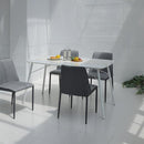 ダイニングテーブル 単品 140×80cm 白 ホワイト 長方形 4人 四人掛け 北欧 スタイリッシュ モダンおしゃれ クラシック (テーブル以外別売) 【納期B】【lic-akg-062】