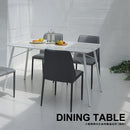 ダイニングテーブル 単品 140×80cm 白 ホワイト 長方形 4人 四人掛け 北欧 スタイリッシュ モダンおしゃれ クラシック (テーブル以外別売) 【納期B】【lic-akg-062】