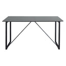 ダイニングテーブル 単品 140×80 黒 ブラック 石目 コンクリート調 大理石風 長方形 4人用 四人掛け 北欧 スタイリッシュ モダンおしゃれ 【納期B】【lic-akg-063】