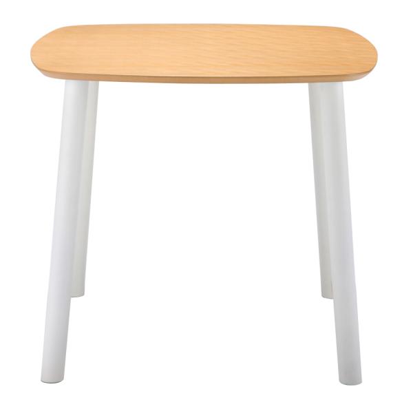 ダイニングテーブル 単品 80×80cm 正方形 2人用 二人掛け 北欧 おしゃれ かわいい カフェ風 ナチュラル 単身 一人暮らし ひとり暮らし (テーブル以外別売) 【納期B】【lic-akg-064】