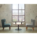 リビングチェア 椅子 低い ローチェア 背もたれ 肘なし 厚み クッション性 リビング チェアー グレー ブルー 青 色 カラー 北欧 おしゃれ モダン 脚 木製 【納期B】【lic-akg-065】