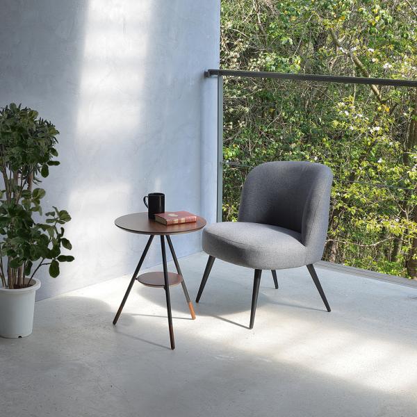 リビングチェア 椅子 低い ローチェア 背もたれ 肘なし 厚み リビング チェアー ワインレッド 赤 グレー 色 カラー 北欧 おしゃれ モダン スチール脚 【納期B】【lic-akg-066】