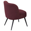 リビングチェア 椅子 低い ローチェア 背もたれ 肘なし 厚み リビング チェアー ワインレッド 赤 グレー 色 カラー 北欧 おしゃれ モダン スチール脚 【納期B】【lic-akg-066】