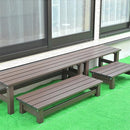 アルミ縁台 78cm ステップ 縁台 アルミ製 ベランダ ガーデン 【納期D】【lic-alumiendai78】