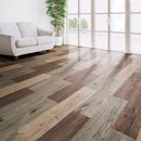 フロアタイル 6畳 置くだけ 木目 接着剤不要 床 リフォーム 自分で セルフ DIY 土足 対応 賃貸 マンション 床材 フローリング ウッドタイル リアル 江戸間 六畳 【納期B】【lic-decoself-004】