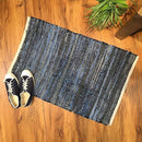 マット デニム 玄関マット ラグ 50×75 コットン おしゃれ ラグマット 室内 屋内 【納期C】【lic-dlt-a659-601dbl】