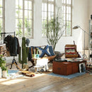 ラグ デニム調 100×150 インド 綿 コットン おしゃれ マット ソファサイド 寝室 ベッドサイド 【納期C】【lic-dlt-a659-602dbl】