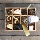 小物収納ボックス 仕切り 区分け 小物入れ 木製 天然木 インテリア ケース 木箱 【納期C】【lic-dlt-ch14-h520nt】