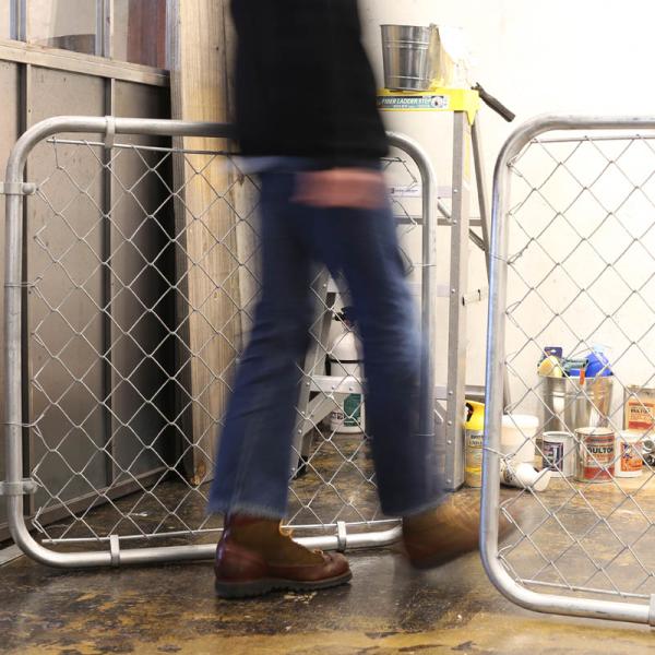 フェンス 90×90 スチール製 ガレージ 車庫 庭 屋外 屋内 DIY アメリカン 無骨 かっこいい おしゃれ GALVANIZED FENCE 【納期C】【lic-dlt-d19-0040-9090】