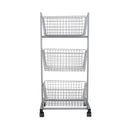 スチールラック 収納ラック ワイヤーラック 収納棚 3段 キャスター付き 無骨 インダストリアル かご カゴ おしゃれ インテリア バスケット アメリカン 【納期C】【lic-dlt-h20-0283】