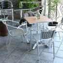 ガーデンテーブル おしゃれ 正方形 ベランダ 屋上 庭 ガーデニング オープンカフェ レストラン テラス 【納期C】【lic-dlt-h845-1024】