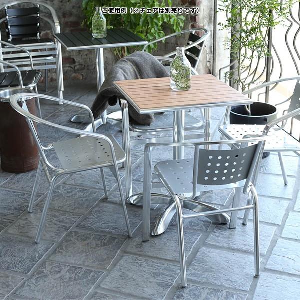 ガーデンテーブル おしゃれ 正方形 ベランダ 屋上 庭 ガーデニング オープンカフェ レストラン テラス 【納期C】【lic-dlt-h845-1024】