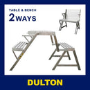 変形テーブル ガーデンテーブル ガーデンベンチ ガーデンチェア 屋外 折り畳み 折りたたみ 変型 変形 庭 ステンレス 収納 シングル 1人掛け 【納期C】【lic-dlt-h945-1254s】