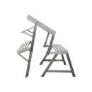 変形テーブル ガーデンテーブル ガーデンベンチ ガーデンチェア 屋外 折り畳み 折りたたみ 変型 変形 庭 ステンレス 収納 シングル 1人掛け 【納期C】【lic-dlt-h945-1254s】