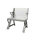 変形テーブル ガーデンテーブル ガーデンベンチ ガーデンチェア 屋外 折り畳み 折りたたみ 変型 変形 庭 ステンレス 収納 シングル 1人掛け 【納期C】【lic-dlt-h945-1254s】