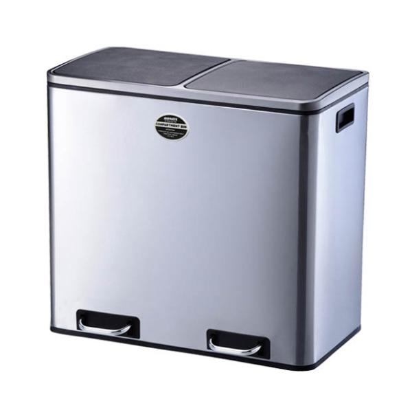 ごみ箱 60L ゴミ箱 分別 おしゃれ スタイリッシュ ワイド 2分別 横型 キッチン リビング 【納期C】【lic-dlt-k855-1204】