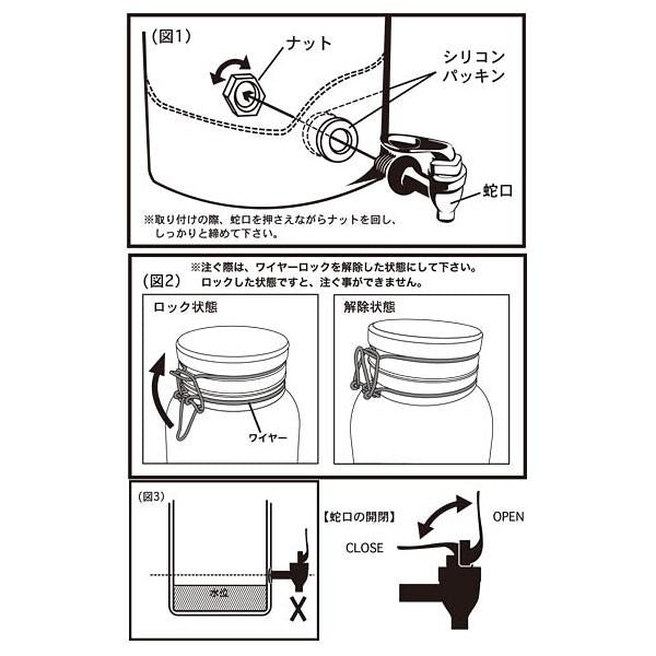 ガラスサーバー 7リットル ビバレッジサーバー おしゃれ ドリンクサーバー 7L 【納期C】【lic-dlt-m411-218l】