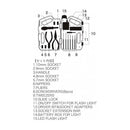 工具セット DIY 日曜大工 工具箱 道具箱 ソケット ニッパー スクリュードライバー LEDライト おしゃれ インテリア おもしろ 【納期C】【lic-dlt-r755-877】