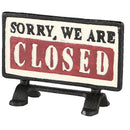 看板 卓上 入り口 カフェ ショップ 店舗 OPEN オープン 開店 CLOSED クローズ 閉店 アイアン製 鉄 おしゃれ レトロ アンティーク調 【納期C】【lic-dlt-s455-180oc】