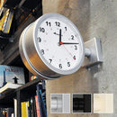 壁掛け時計 おしゃれ 壁時計 ウォールクロック 両面 文字盤 裏表 アナログ 時計 丸型 円形 リビング ダイニング ガレージ 車庫 店舗 オフィス ダルトン 【納期C】【lic-dlt-s624-659sv】
