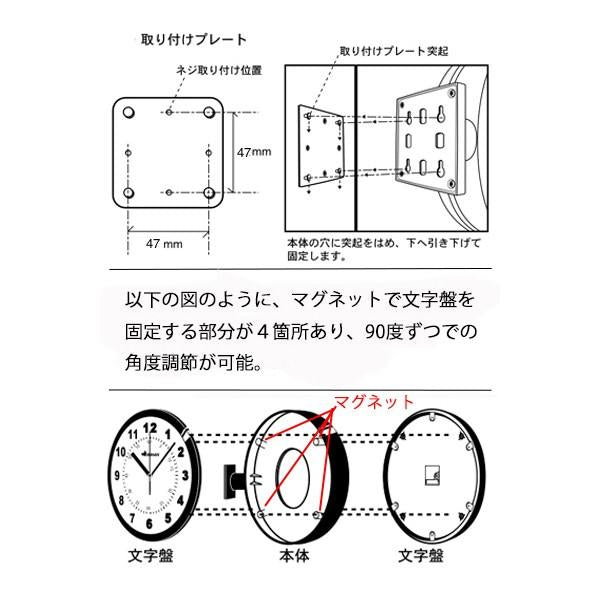 ウォールクロック おしゃれ 壁時計 両面時計 壁掛け時計 ネジ 事務所 オフィス 会社 レトロ 見やすい 【納期C】【lic-dlt-s82429】